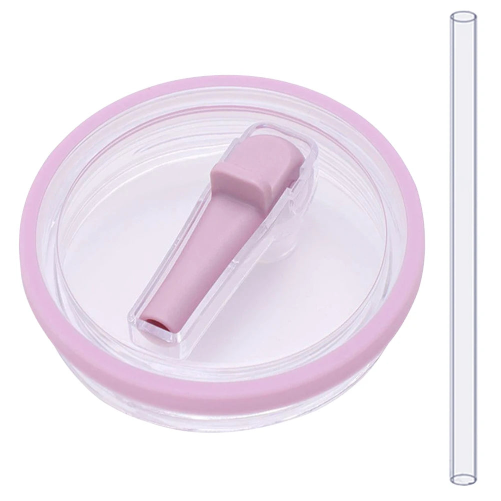 40Oz Tumbler Flip Straw Lid Replacement Spill Proof Resistant Tumbler Lid Reusable Spray Proof Tumbler Cover for stanley Cug