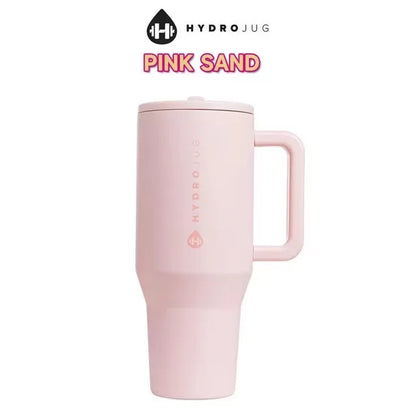 NEW HydroJug Tumbler 32OZ Traveler Straw Lid Stainless Steel Vacuum Insulated Car Mug Double Wall Thermal Iced Travel